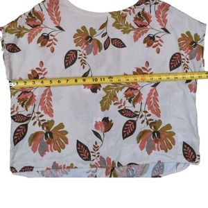 Rachel Zoe Linen Crop Box Top size Small